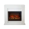 Outlet Adra EFL-MDW el-komfur - Hvid MDF pejsestel - 1500 Watt varme - fjernbetjening Pejse