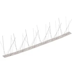 Best Afskrækningsprodukter - Living fuglepigge i 5 rækker sæt med 40 stk. 20 m rustfrit stål Insektmiddel & Dyreafvisende Middel