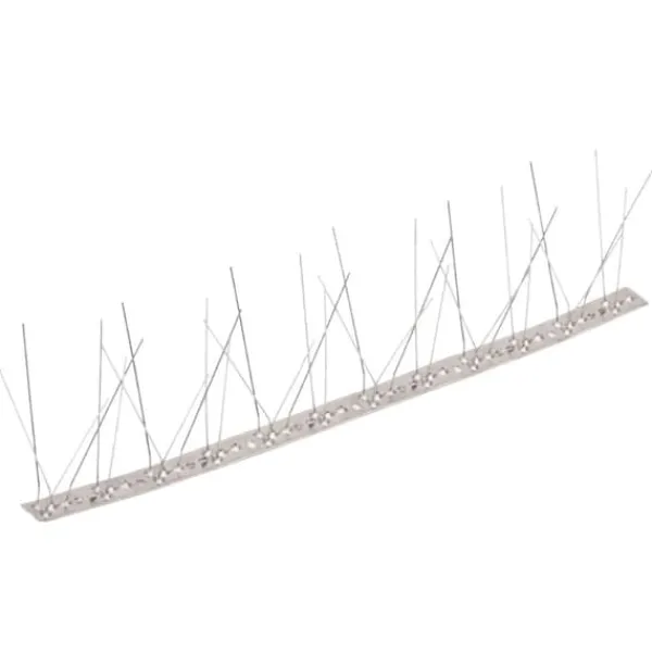 Best Afskrækningsprodukter - Living fuglepigge i 5 rækker sæt med 20 stk. 10 m rustfrit stål Insektmiddel & Dyreafvisende Middel