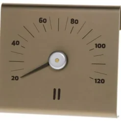 Hot Afslappet sauna termometer, aluminium, champagne Sauna