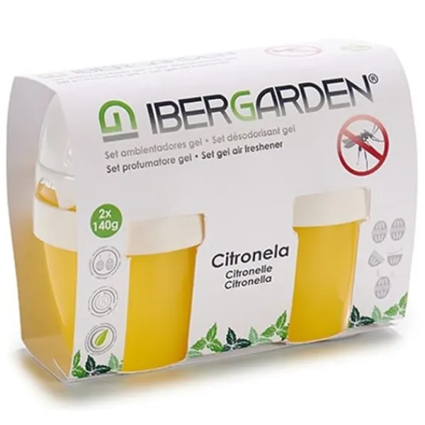Outlet Air Freshener Set Ibergarden 1165 Citronela Gel (24 Units) Insektmiddel & Dyreafvisende Middel