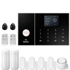 Discount Alarm Sikkerhedssystem, Trådløs Forbindelse, Smart Home Kompatibilitet,EU stik, 4G-C Hjemmealarmsystemer