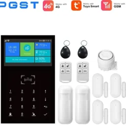 Best Alarm Sikkerhedssystem, Trådløs Kompatibilitet, Multi-Sprog Support,EU stik, 4G-C Hjemmealarmsystemer
