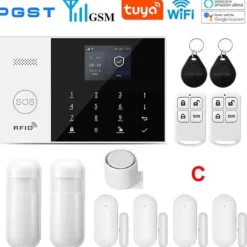 Online Alarm System, Trådløs Forbindelse, Smart Home Kompatibilitet,C-2G-EU Hjemmealarmsystemer
