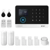 Hjemmealarmsystemer^Alarm System, Trådløs Forbindelse, Smart Home Kompatibilitet,EU Stik, 4G WiFi Kit C