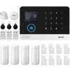 Hjemmealarmsystemer^Alarm System, Trådløs Forbindelse, Smart Home Kompatibilitet,EU Stik, 4G WiFi Kit E
