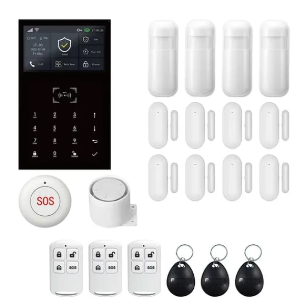Clearance Alarm System, Trådløs Forbindelse, Smart Home Kompatibilitet,EU Stik, 2G GSM Kit E Hjemmealarmsystemer