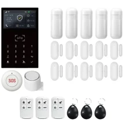 Hjemmealarmsystemer^Alarm System, Trådløs Forbindelse, Smart Home Integration,4G WiFi Kit F, EU Stik