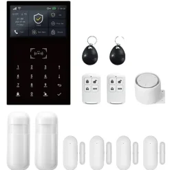 Hjemmealarmsystemer^Alarm System, Trådløs Forbindelse, Smart Home Integration,4G WiFi Kit C, EU Stik