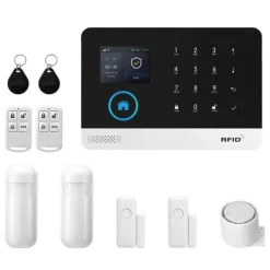 Hjemmealarmsystemer^Alarm System, Trådløs Forbindelse, Smart Home Kompatibilitet,4G WiFi Kit B, EU Stik