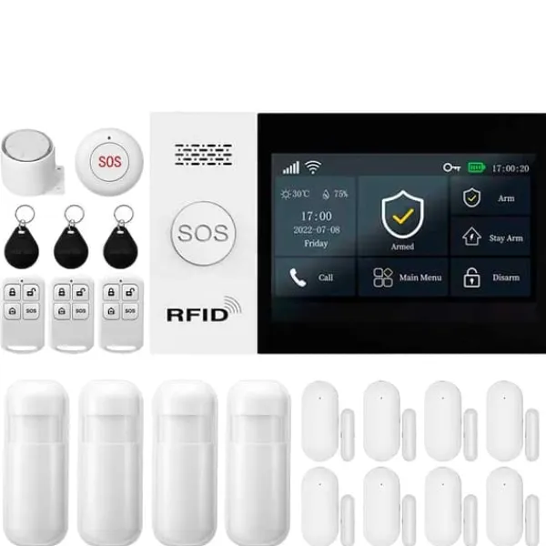 Clearance Alarm System, Trådløs Forbindelse, App Kontrol,2G-E, EU stik Hjemmealarmsystemer