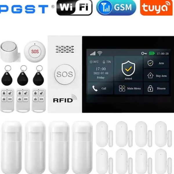 Clearance Alarm System, Trådløs Forbindelse, App Kontrol,2G-E, EU stik Hjemmealarmsystemer