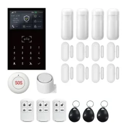Discount Alarm System, Trådløs Forbindelse, Smart Home Integration,4G WiFi Kit E, EU Stik Hjemmealarmsystemer