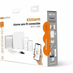 Best Alarmsystem SCS SENTINEL KitAlarm Wi-Fi 4G 8 Dele Hjemmealarmsystemer