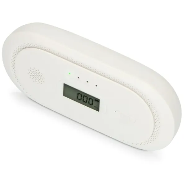 Røg- & Kulmonoxiddetektorer^Alecto Kuliltealarm med 10 års driftstid for sensor og display