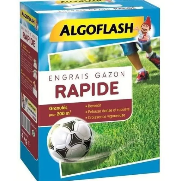 Gødningsmidler^ALGOFLASH Hurtigvirkende Græsgødning - 4 kg