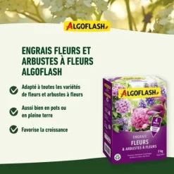 Gødningsmidler^ALGOFLASH NATURASOL Gødning til blomster og blomstrende buske - 2 kg