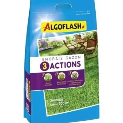Gødningsmidler^ALGOFLASH NATURASOL Græsgødning - 3 handlinger - 10 kg