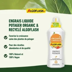 Outlet ALGOFLASH NATURASOL NATURASOL Flydende vegetabilsk gødning - Økologisk og genanvendt - 1L Gødningsmidler