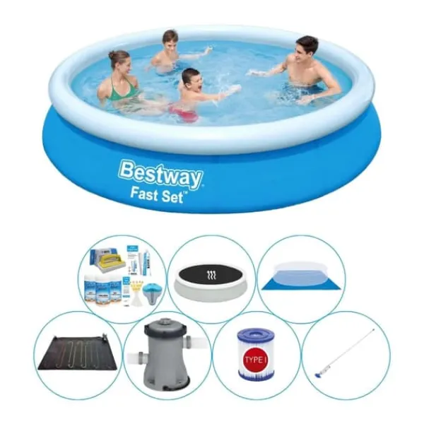 Bestway Pooler^Alt i 1 poolpakke - Fast Set Rundt 366x76 cm