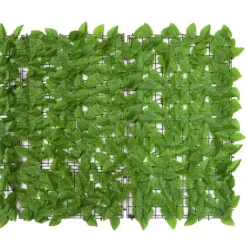New Altanafskærmning 400x100 cm grønne blade - Altanafskærmning - Altanafskærmninger - Home & Living Buer, Spalier, Lysthuse Uden Tag