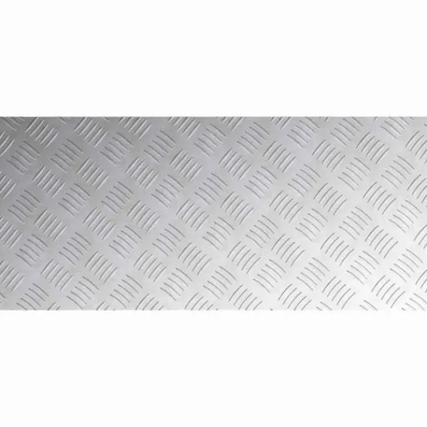 Pejse^Aluminium Checker Plader - Skridsikre Trappetrin | Størrelse: 90x40 cm | Farve: Sølv