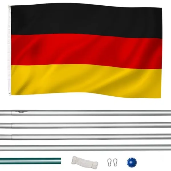 Discount Aluminium flagstang - justerbar højde - Tyskland Flag & Vindposer