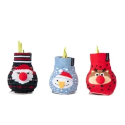 New Amaryllis - Sæt med 3 - Hippeastrum 'Xmas Sweater Mix' - Kugle Krukkeplanter Indendørs