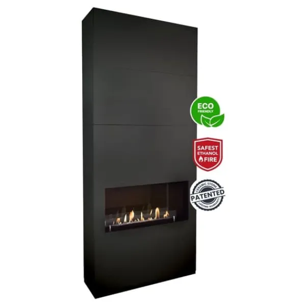 Pejse^Ambiance BCB bioethanol pejs - Sort - Højt til loftet - 3,5 KW varme