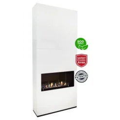Pejse^Ambiance BCW bioethanol pejs - Hvid - Højt til loftet - 3,5 KW varme