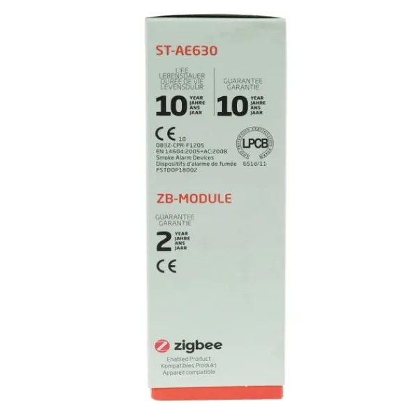 Røg- & Kulmonoxiddetektorer^AngelEye AE Røgdetektor Zigbee 10 år