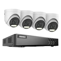 Discount ANNKE Video Sikkerhedssystem, 5MP Høj Definition, Avanceret Bevægelsesdetektion,Med 4 stk. kameraer, 1T1T Sikkerhedsmonitorer & Videokameraer
