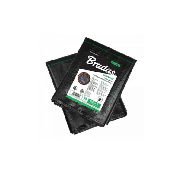 Outlet Anti-weed vævet PP sort UV, 70g, 0,6 x 10m Haveduge