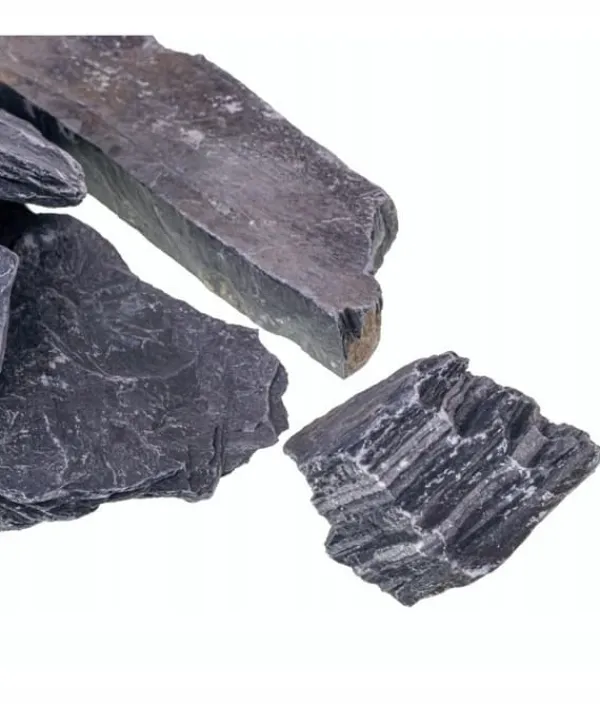 Havesten & Trædesten^Antracit Sort Bark 32-64mm 20kg Biovita Dekorationssten