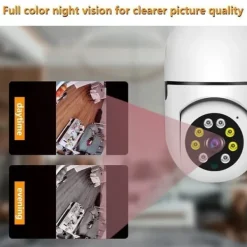 Sikkerhedsmonitorer & Videokameraer^AOC-7904-D8 360° PTZ-sikkerhedskamera - HD, smart sporing, nattesyn, ingen blinde vinkler