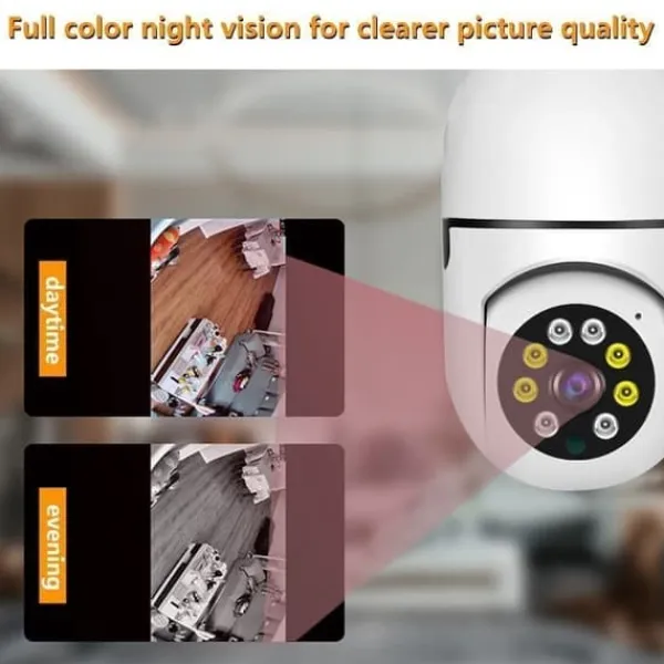Sikkerhedsmonitorer & Videokameraer^AOC-7904-D8 360° PTZ-sikkerhedskamera - HD, smart sporing, nattesyn, ingen blinde vinkler