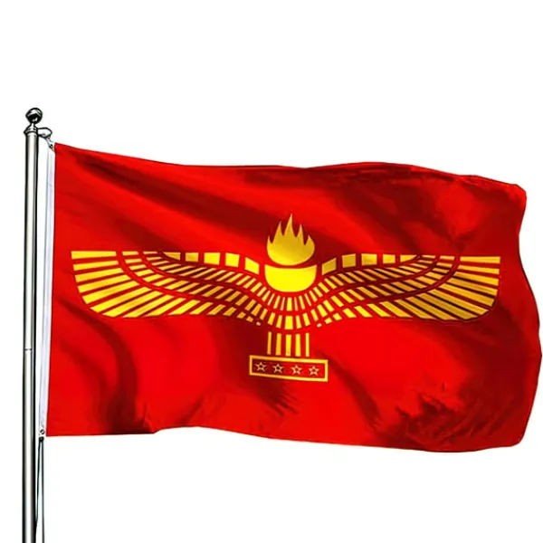 Clearance Arameisk-Syrianska Flag - 150 x 90 cm Flag & Vindposer