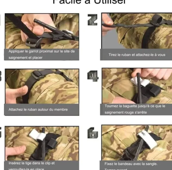 Beredskabsplaner^Auledio Turnstile Tactical Turniquet Emergency Kit til jagt og vandreture, til udendørs alvorlige nødsituationer og blodtabskontrol varevogn