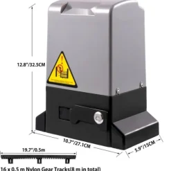 Skure, Garager & Carports^Automatisk skydeport til 1800 KG med 4 fjernbetjeninger og APP-kontrol for nem betjening.