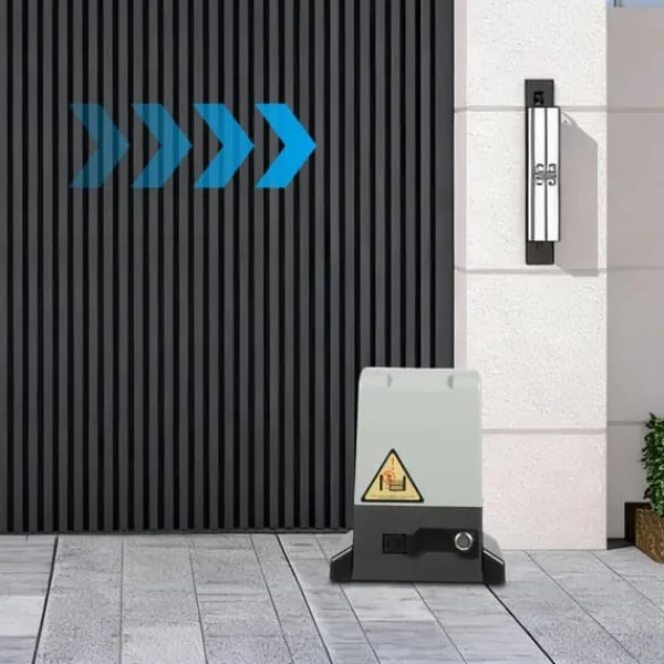 New Automatisk skydeportsåbner - Portmotor - 370 W - 220 V - Fjernbetjening - 6 Tandstænger - CE-godkendt - Fail Safe Skure, Garager & Carports
