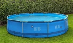Avenli 305 cm Rund Overjordisk Pool Sæt med Pumpe & Filter til Haveelskere Pooler