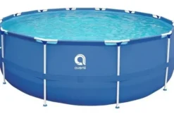 Sale Avenli 305cm Rund Overjordisk Pool Sæt med Pumpe, 4383L Kapacitet, 3-lags PVC, Blå Pooler