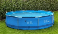 Sale Avenli 305cm Rund Overjordisk Pool Sæt med Pumpe, 4383L Kapacitet, 3-lags PVC, Blå Pooler
