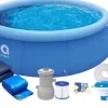 Best Avenli Fast Set oppustelig pool 305 x 76 cm med pumpe og cover Pooler
