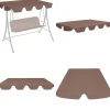 Telte & Lysthuse^Baldakin til havegynge 150/130x105/70 cm brun - Baldakin - Baldakiner - Home & Living