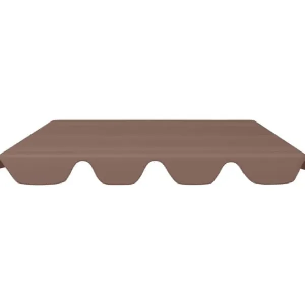Telte & Lysthuse^Baldakin til havegynge 150/130x105/70 cm brun - Baldakin - Baldakiner - Home & Living