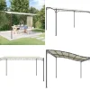 Hot Baldakin 4x3 m 180 g/m² stof og stål cremefarvet - Baldakin - Baldakiner - Home & Living Buer, Spalier, Lysthuse Uden Tag