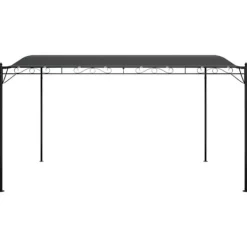 Hot Baldakin 4x3 m - Vandafvisende polyester med stålstel | Farve: Antracitgrå | 180 g/m² Telte & Lysthuse