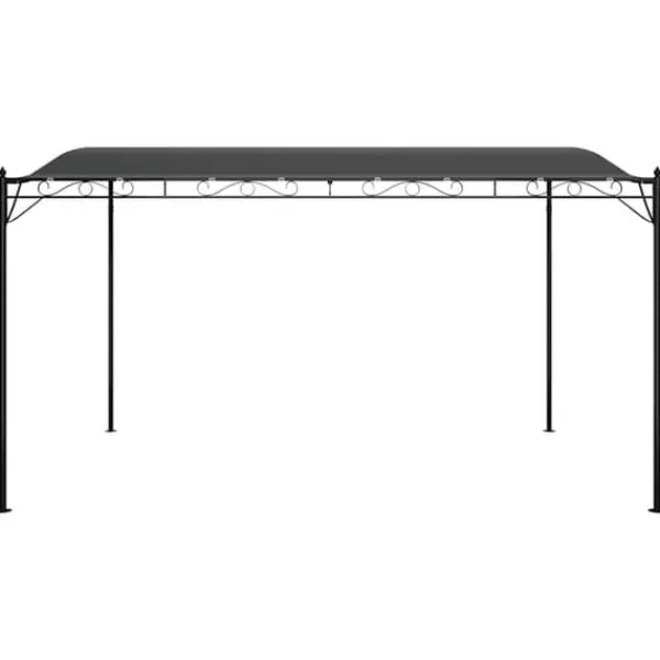 Hot Baldakin 4x3 m - Vandafvisende polyester med stålstel | Farve: Antracitgrå | 180 g/m² Telte & Lysthuse