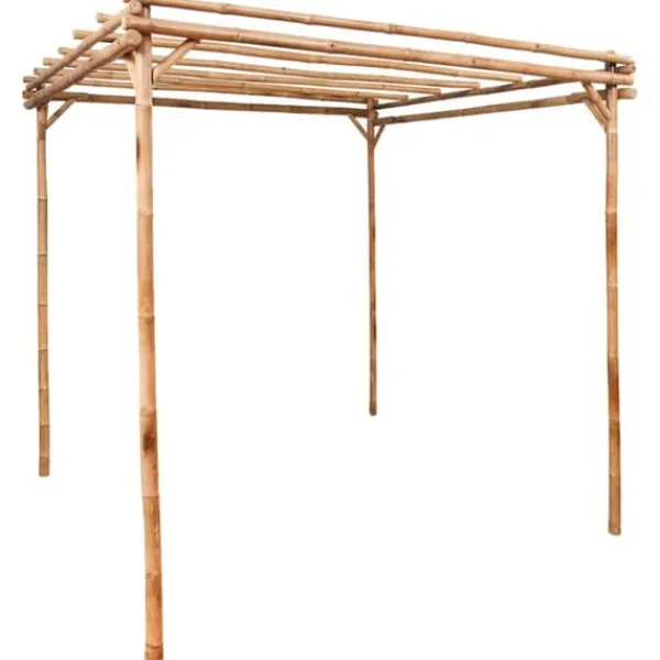 Online Bambus pergola til haven - Stabil base til klatreplanter | Størrelse: 170x170x220 cm Buer, Spalier, Lysthuse Uden Tag